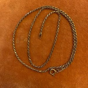 Sterling silver rope chain